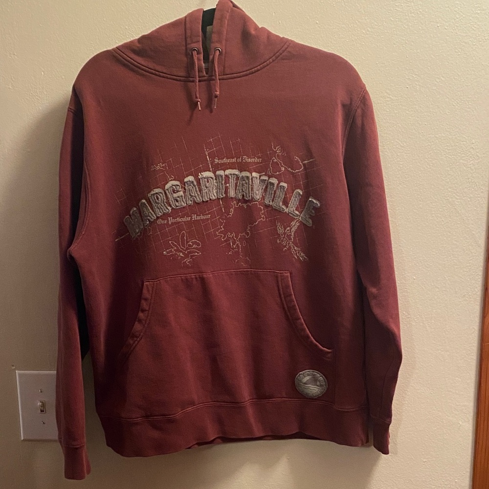 Margaritaville Mens Maroon Hooded Sweatshirt